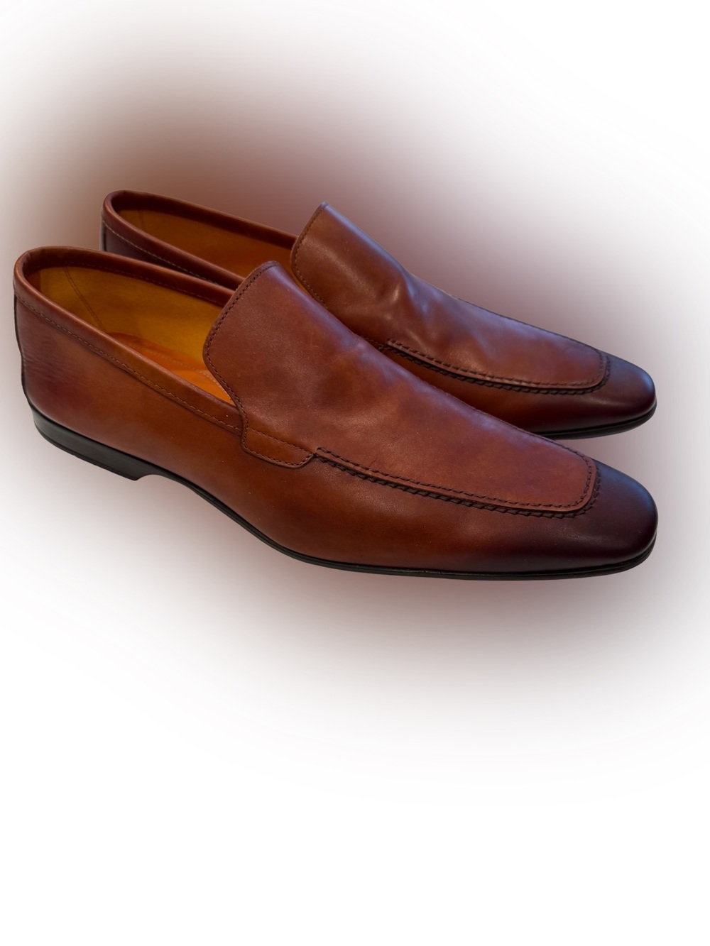 Magnanni Men’s Toreto Venetian Loafers Rich Brown Size US 10.5 EU 43.5 EUC